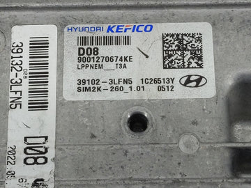 2023 Hyundai Palisade PCM Engine Control Computer ECU ECM PCU OEM P/N:39102-3LFN5 Fits OEM Used Auto Parts