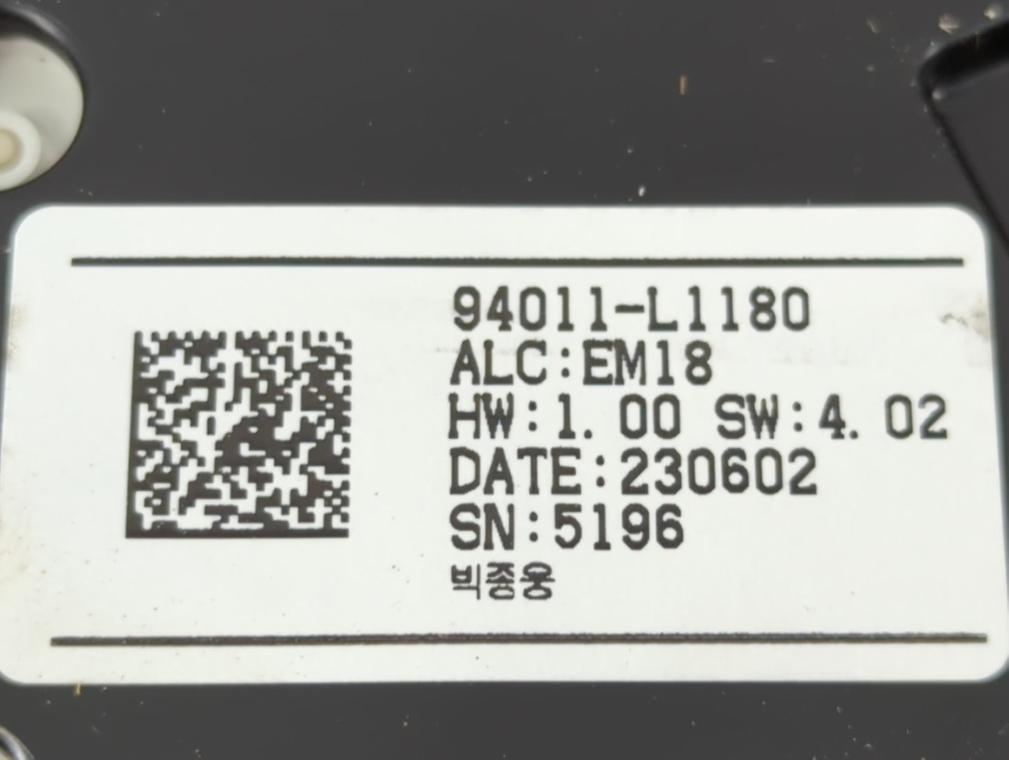 2023 Hyundai Sonata Instrument Cluster Speedometer Gauges P/N:94011-L1180 Fits OEM Used Auto Parts - Oemusedautoparts1.com