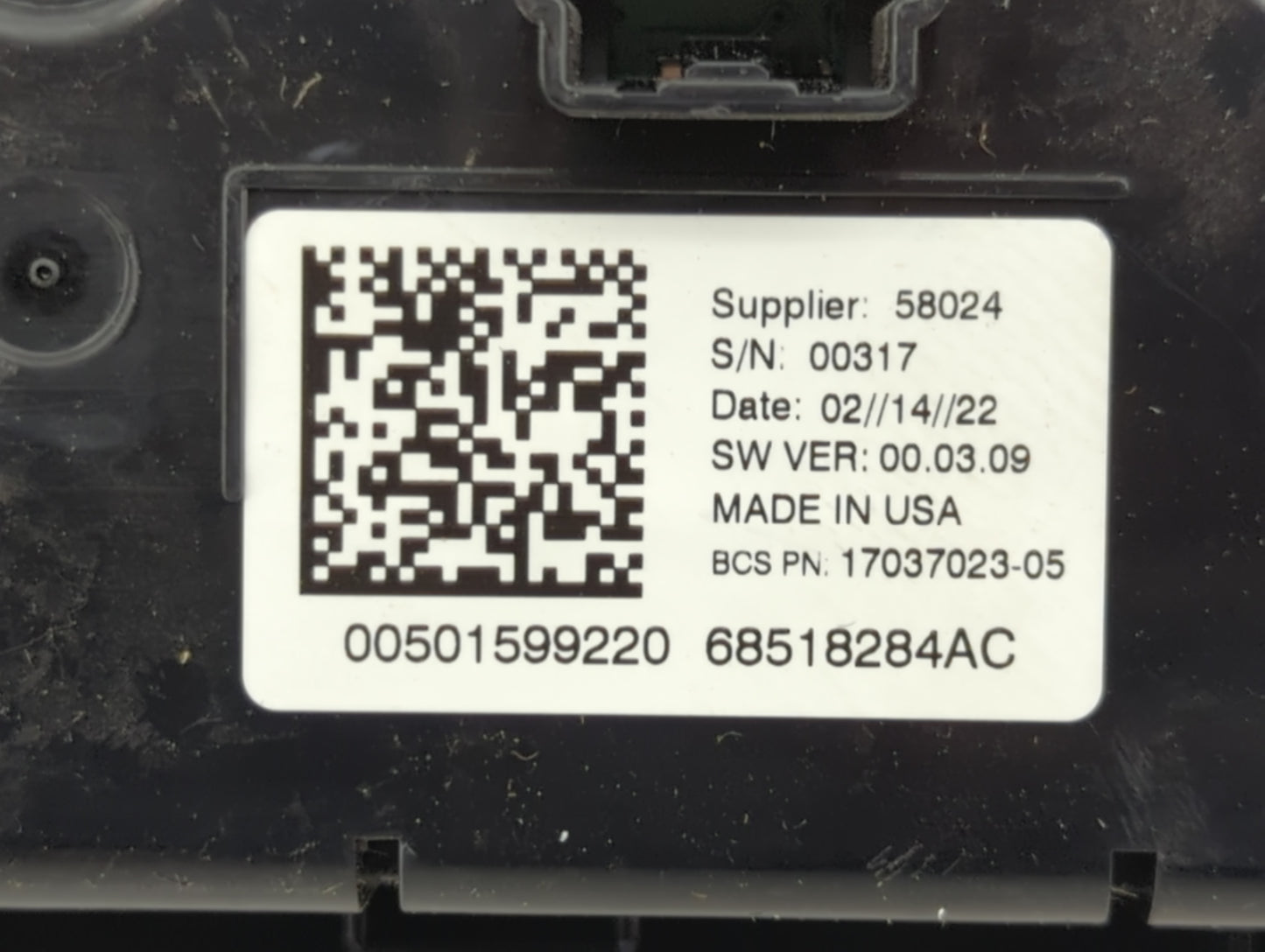 2023 Jeep Compass Climate Control Module Temperature AC/Heater Replacement P/N:68518284AC 17037023-05, 00501599220 Fits OEM