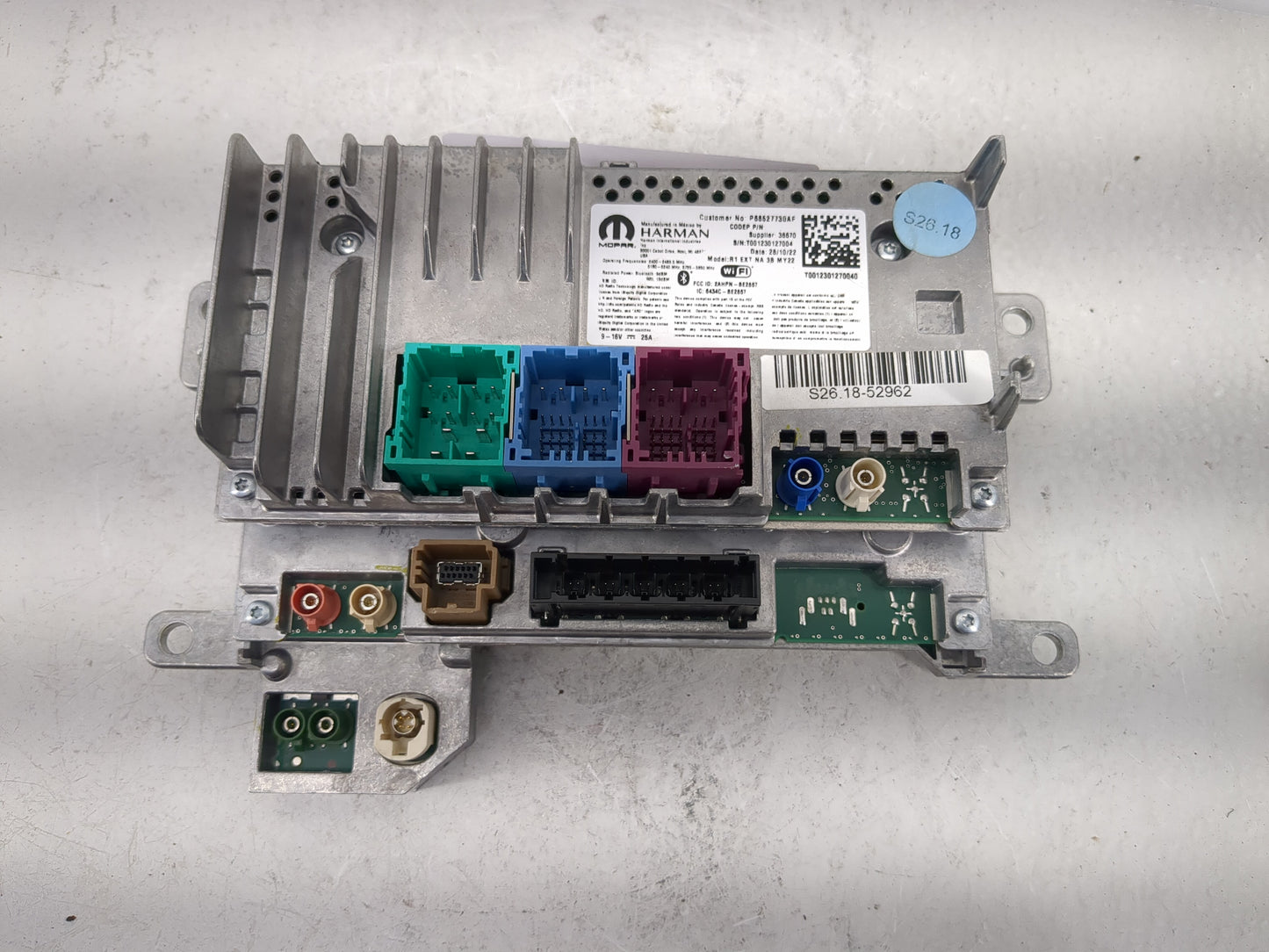2022 Jeep Grand Cherokee Radio AM FM Cd Player Receiver Replacement P/N:P68527730AF Fits OEM Used Auto Parts - Oemusedautopa