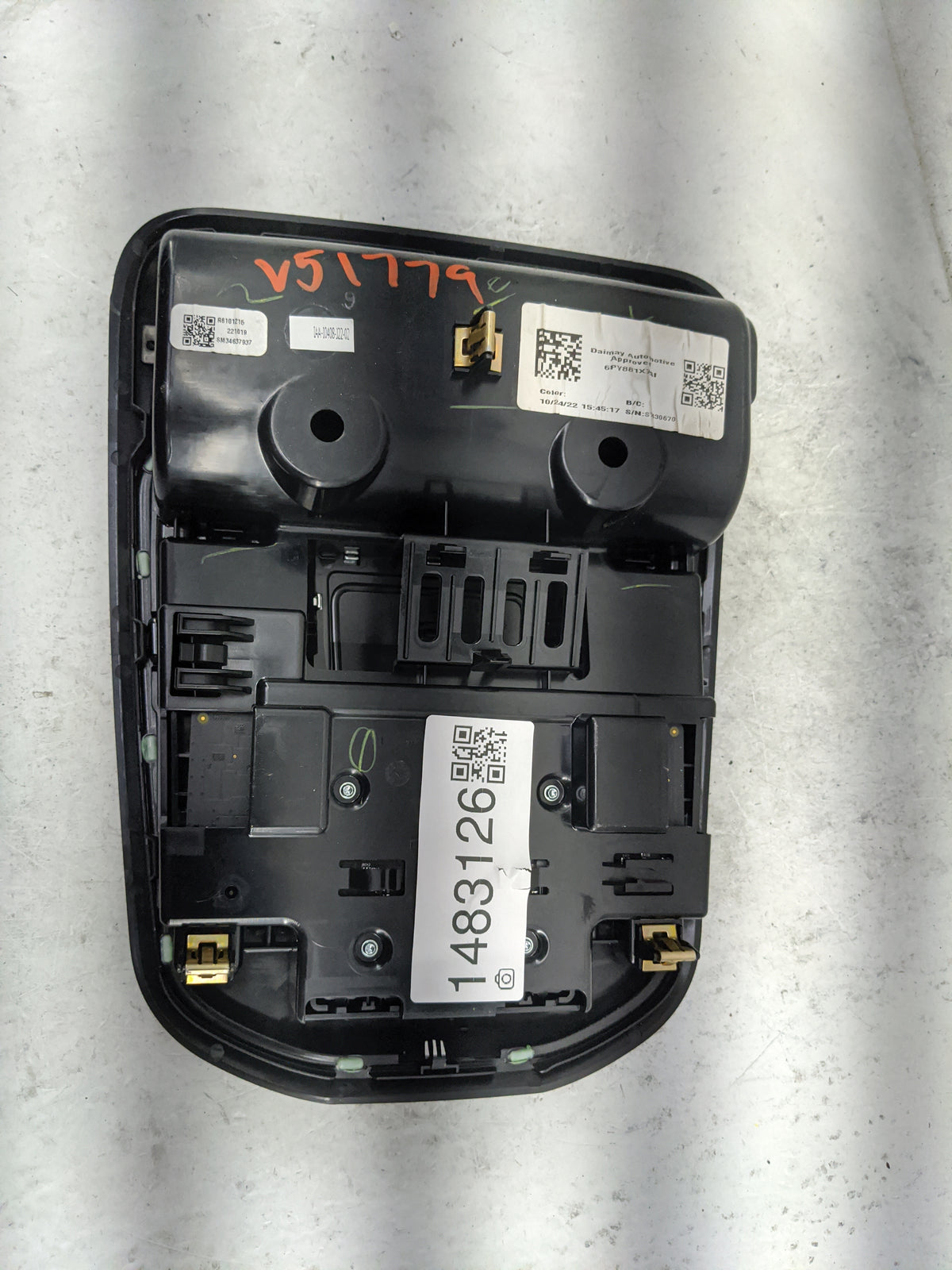 2021-2022 Jeep Grand Cherokee Overhead Console W/rear Climate Control - Oemusedautoparts1.com