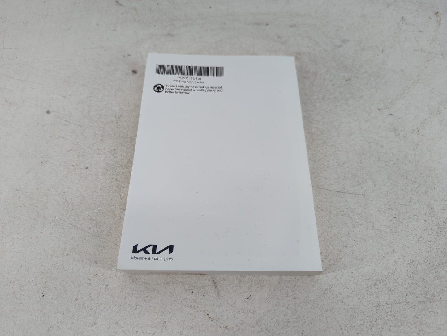 2023 Kia Sportage Owners Manual Book Guide P/N:PGY0-EU33I OEM Used Auto Parts - Oemusedautoparts1.com