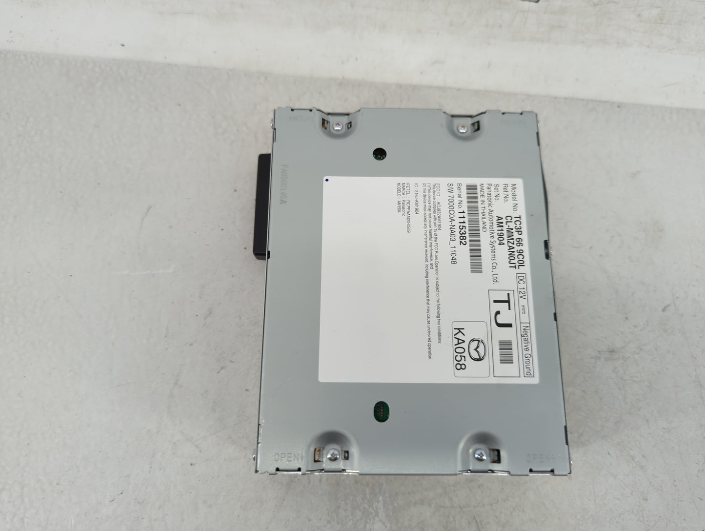 2023 Mazda Cx-30 Radio AM FM Cd Player Receiver Replacement P/N:216J-AM1904 Fits OEM Used Auto Parts - Oemusedautoparts1.com