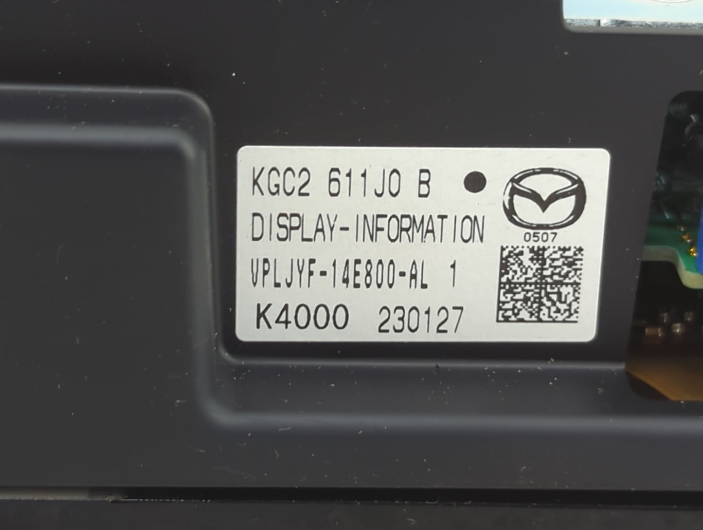 2021-2022 Mazda Cx-5 Information Display Screen 1487836 - Oemusedautoparts1.com