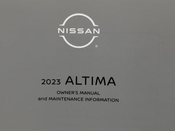 2023 Nissan Altima Owners Manual Book Guide P/N:OM23EA OL34U1 OEM Used Auto Parts