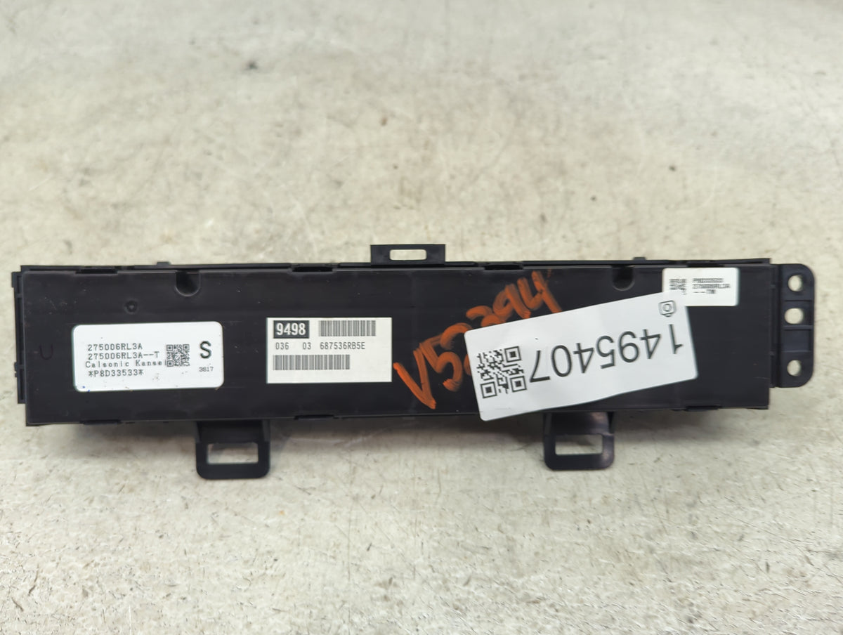 2021-2022 Nissan Rogue Climate Control Module Temperature AC/Heater Replacement P/N:275D06RL3A 275D06RL3A-T Fits Fits 2021 2