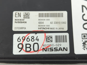 2023 Nissan Rogue PCM Engine Control Computer ECU ECM PCU OEM P/N:69684 9B0 NEC050-029 Fits OEM Used Auto Parts