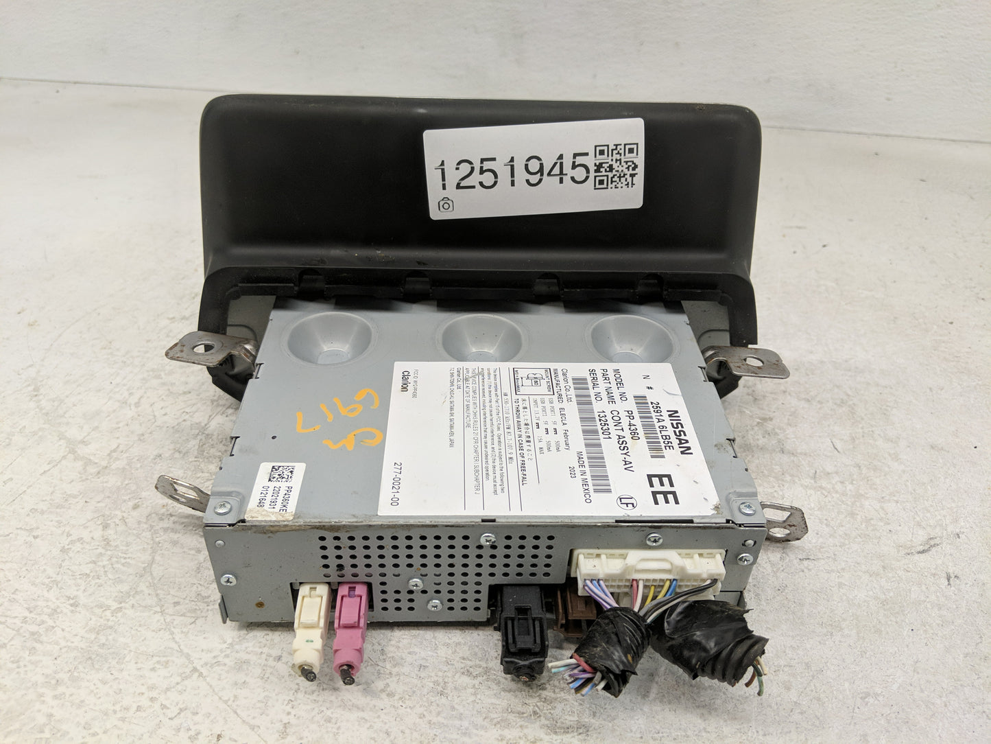 2023 Nissan Sentra Radio AM FM Cd Player Receiver Replacement P/N:2591A 6LB5E Fits OEM Used Auto Parts - Oemusedautoparts1.c