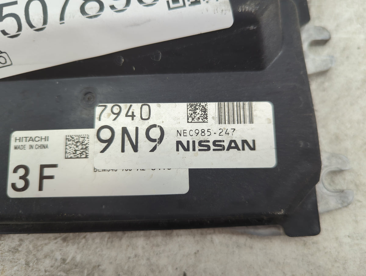 2020-2022 Nissan Versa PCM Engine Control Computer ECU ECM PCU OEM P/N:NEC985-247 Fits Fits 2020 2021 2022 OEM Used Auto Par