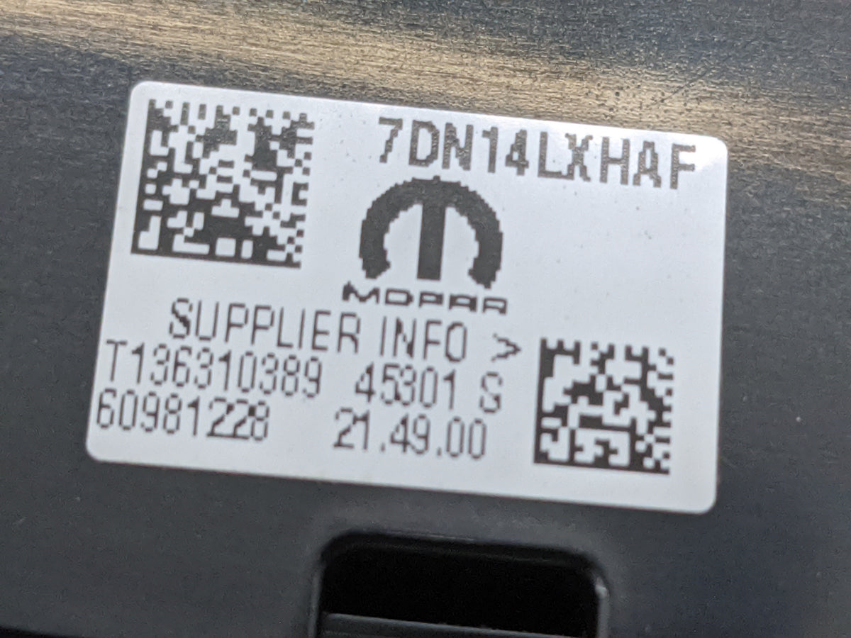 2023 Ram Promaster 2500 Radio Control Panel Black - Oemusedautoparts1.com