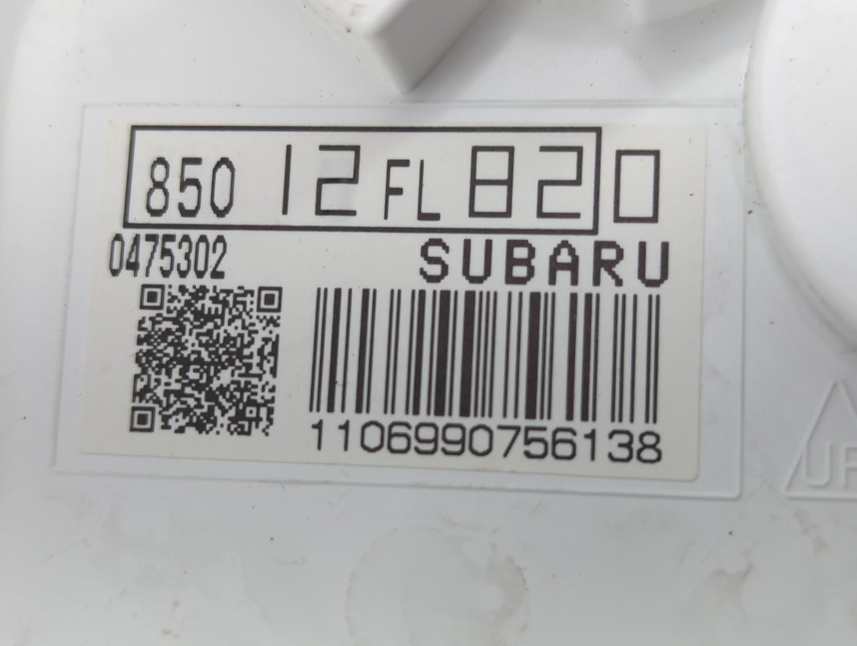 2023 Subaru Xv Instrument Cluster Speedometer Gauges P/N:85012FL820 Miles: Fits OEM Used Auto Parts - Oemusedautoparts1.com