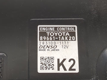 2023 Toyota Corolla PCM Engine Control Computer ECU ECM PCU OEM P/N:89661-1AK20 283100-1171 Fits OEM Used Auto Parts