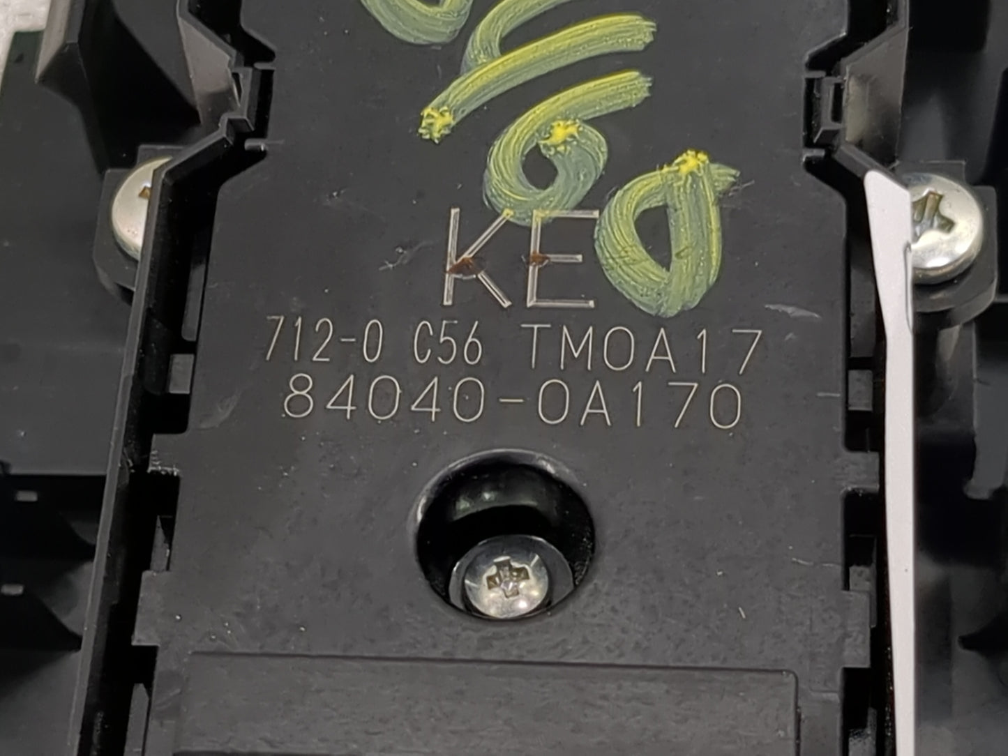 2023 Toyota Corolla Master Power Window Switch Replacement Driver Side Left P/N:84040-0A170 712-0 C56 TM0A17 Fits OEM Used A