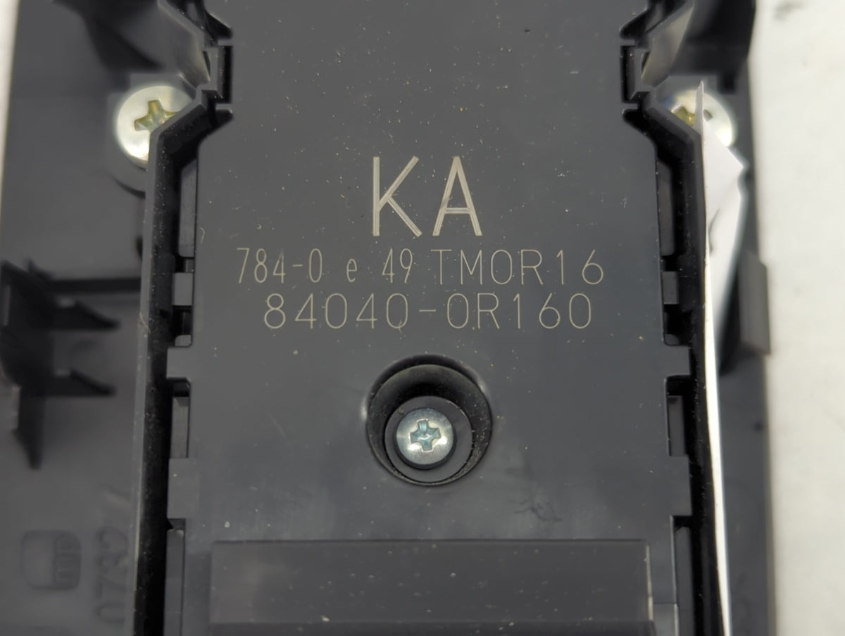 2023 Toyota Rav4 Master Power Window Switch Replacement Driver Side Left P/N:84040-0R160 Fits OEM Used Auto Parts - Oemuseda