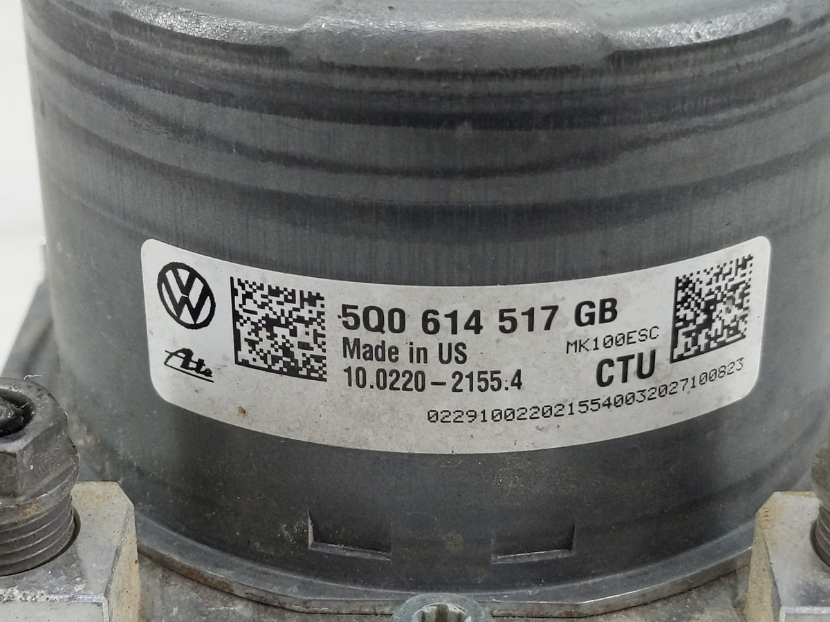 2023 Volkswagen Atlas Anti-Lock Brake ABS Pump Module Actuator OEM P/N:5Q0 614 517 GB Fits Fits 2021 2022 OEM Used Auto Part