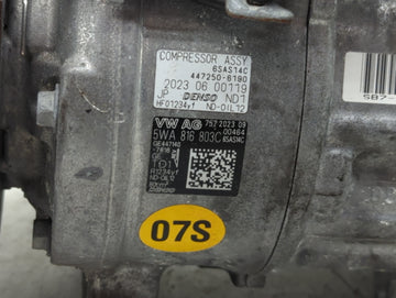 2024 Audi A3 Air Conditioning A/c Ac Compressor Oem