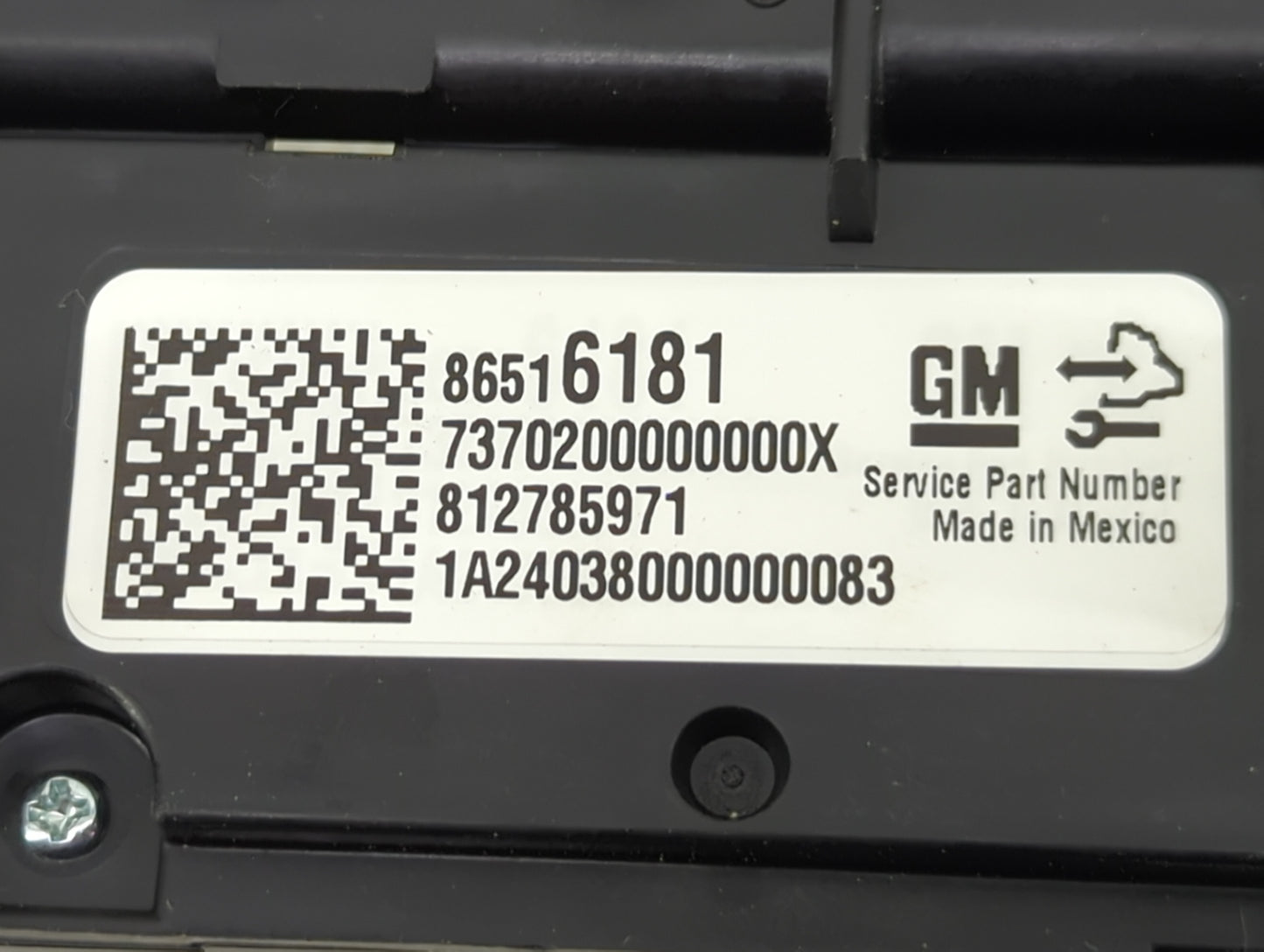 2024 Chevrolet Colorado Climate Control Module Temperature AC/Heater Replacement P/N:86516181 13537385 Fits OEM Used Auto Pa