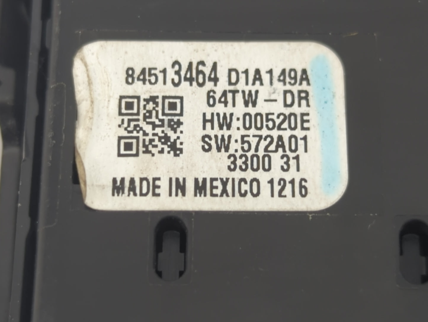 2018-2022 Chevrolet Equinox Master Power Window Switch Replacement Driver Side Left P/N:84513464 Fits OEM Used Auto Parts -