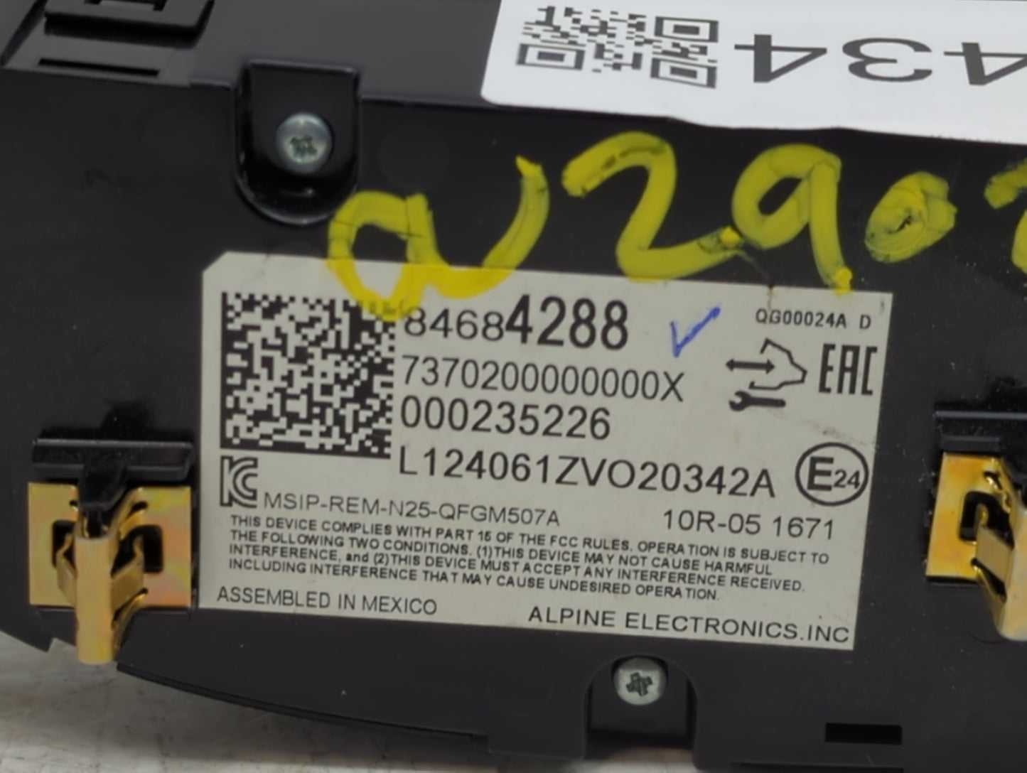 2018-2021 Chevrolet Malibu Climate Control Module Temperature AC/Heater Replacement P/N:000235226 84684288 Fits OEM Used Aut