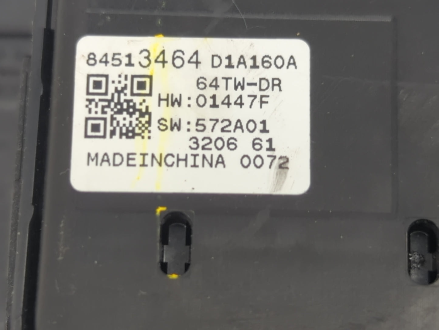 2016-2021 Chevrolet Malibu Master Power Window Switch Replacement Driver Side Left P/N:84513464 Fits OEM Used Auto Parts - O
