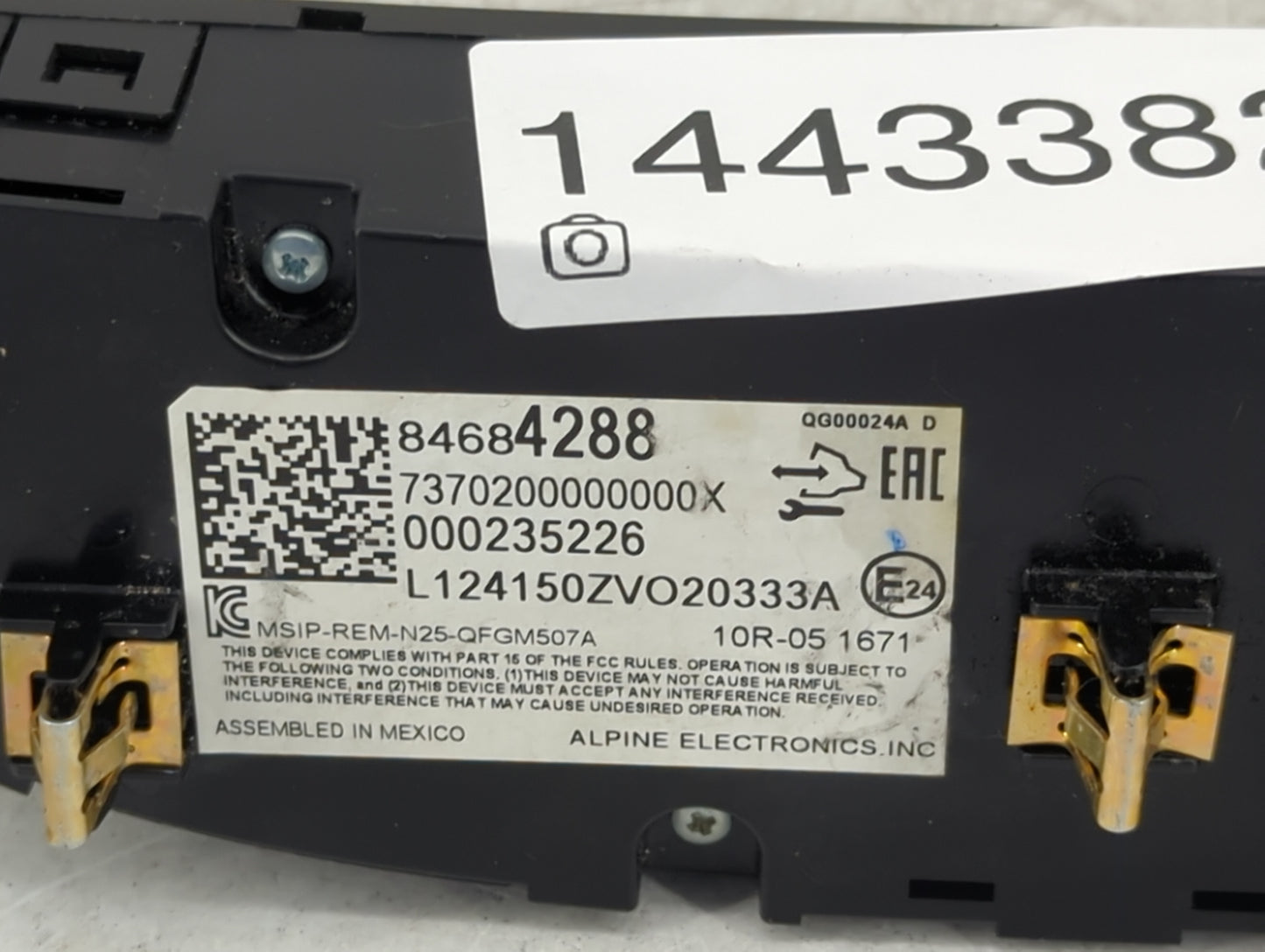 2018-2021 Chevrolet Malibu Climate Control Module Temperature AC/Heater Replacement P/N:84684288 7370200000000X Fits OEM Use