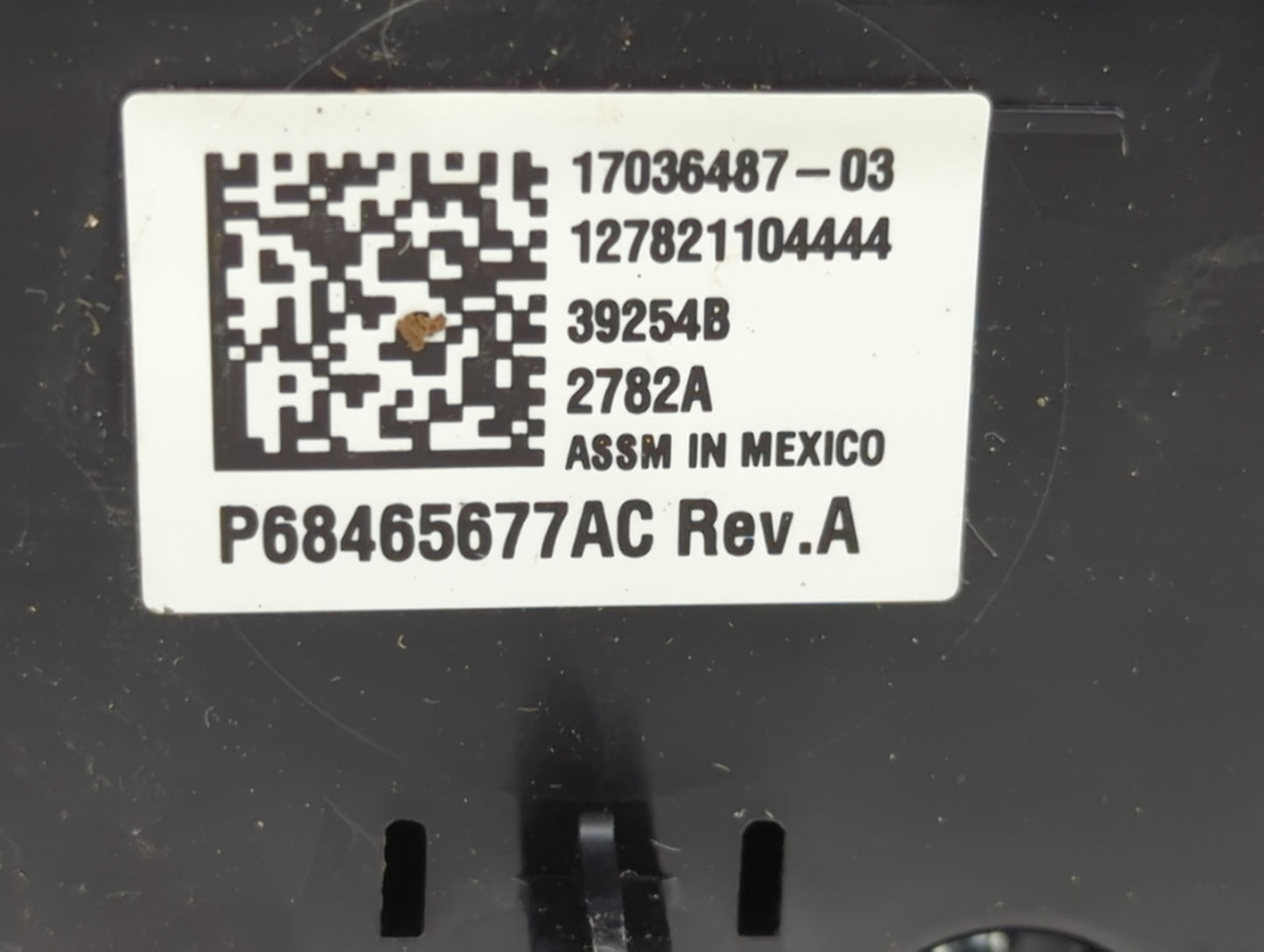 2021-2022 Dodge Durango Climate Control Module Temperature AC/Heater Replacement P/N:P68465677AC 17036487-03 Fits Fits 2021