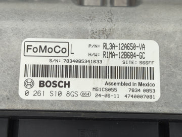 2024 Ford F-150 PCM Engine Control Computer ECU ECM PCU OEM P/N:R1MA-12B684-GC RL3A-12A650-VA, 0 261 S10 8GS Fits OEM Used Auto Parts