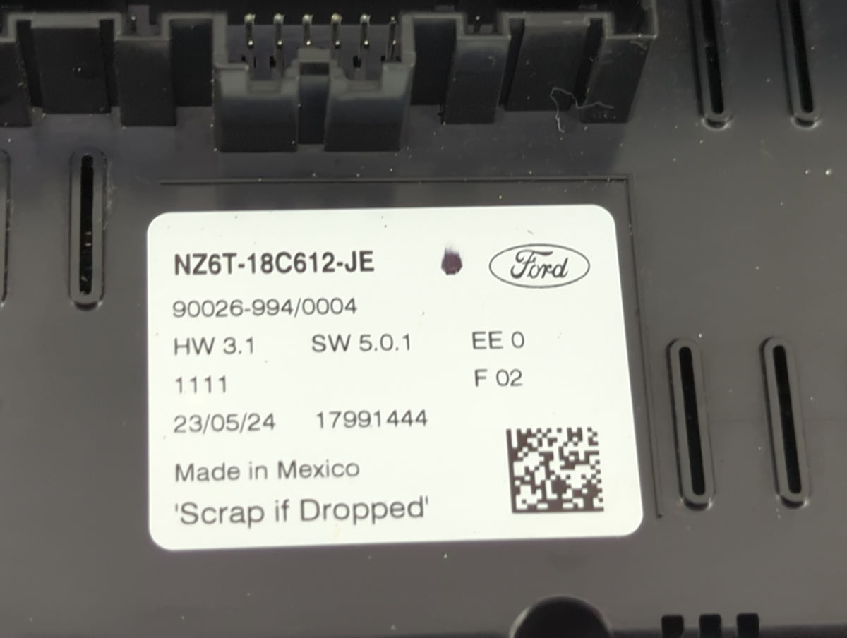 2024 Ford Maverick Climate Control Module Temperature AC/Heater Replacement P/N:NZ6T-18C612-JE Fits OEM Used Auto Parts - Oe