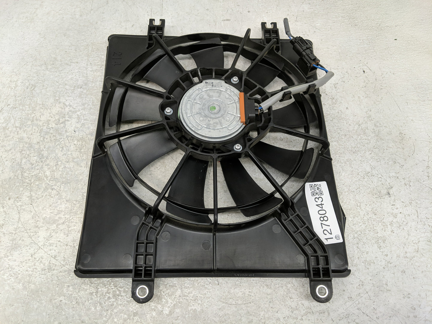 2024 Honda Civic Electric Radiator Cooling Fan Motor Assembly P/N:1901564AA01 Fits OEM Used Auto Parts - Oemusedautoparts1.c