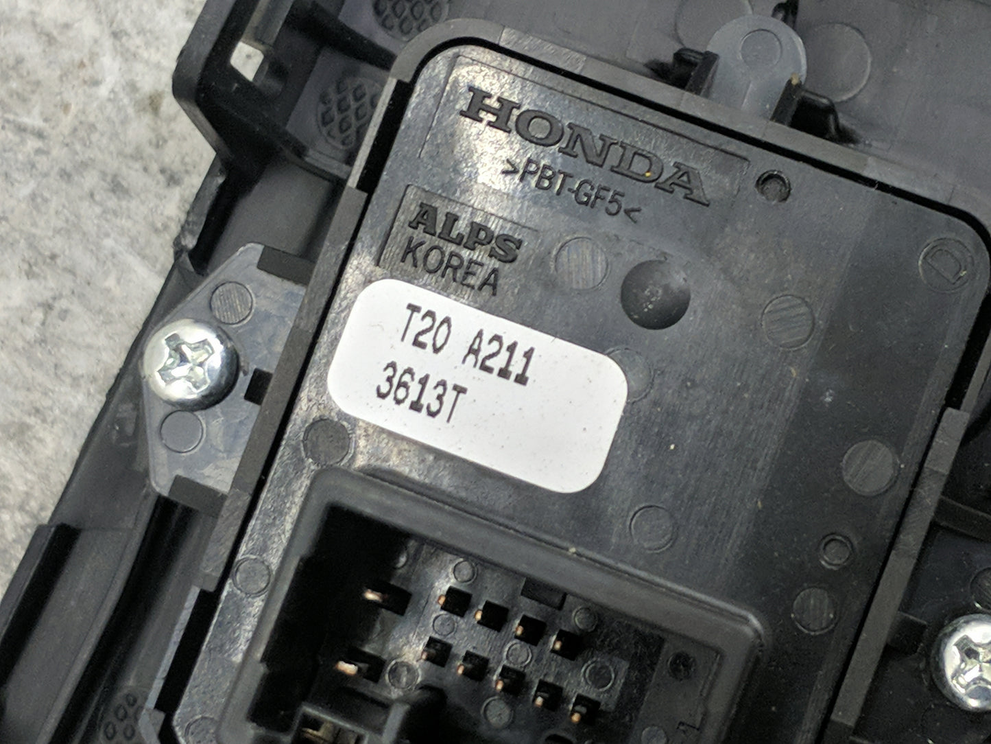 2022 Honda Civic Master Power Window Switch Replacement Driver Side Left P/N:T20 A211 Fits OEM Used Auto Parts - Oemusedauto