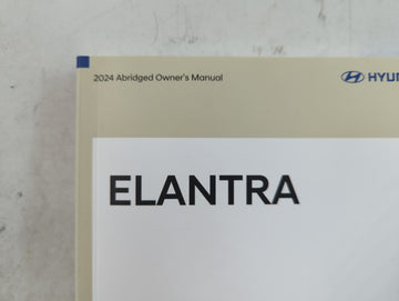 2024 Hyundai Elantra Owners Manual Book Guide P/N:ROAO-EU3ND OEM Used Auto Parts
