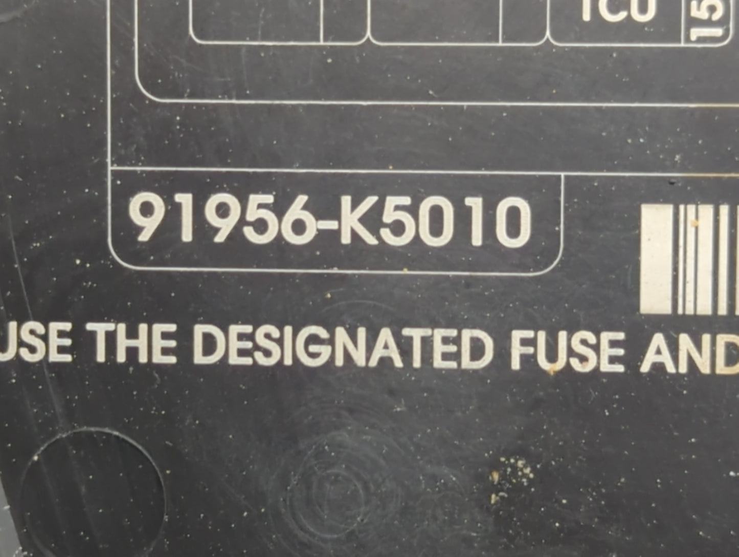 2024 Hyundai Santa Cruz Fusebox Fuse Box Panel Relay Module P/N:91956-K5010 Fits OEM Used Auto Parts - Oemusedautoparts1.com