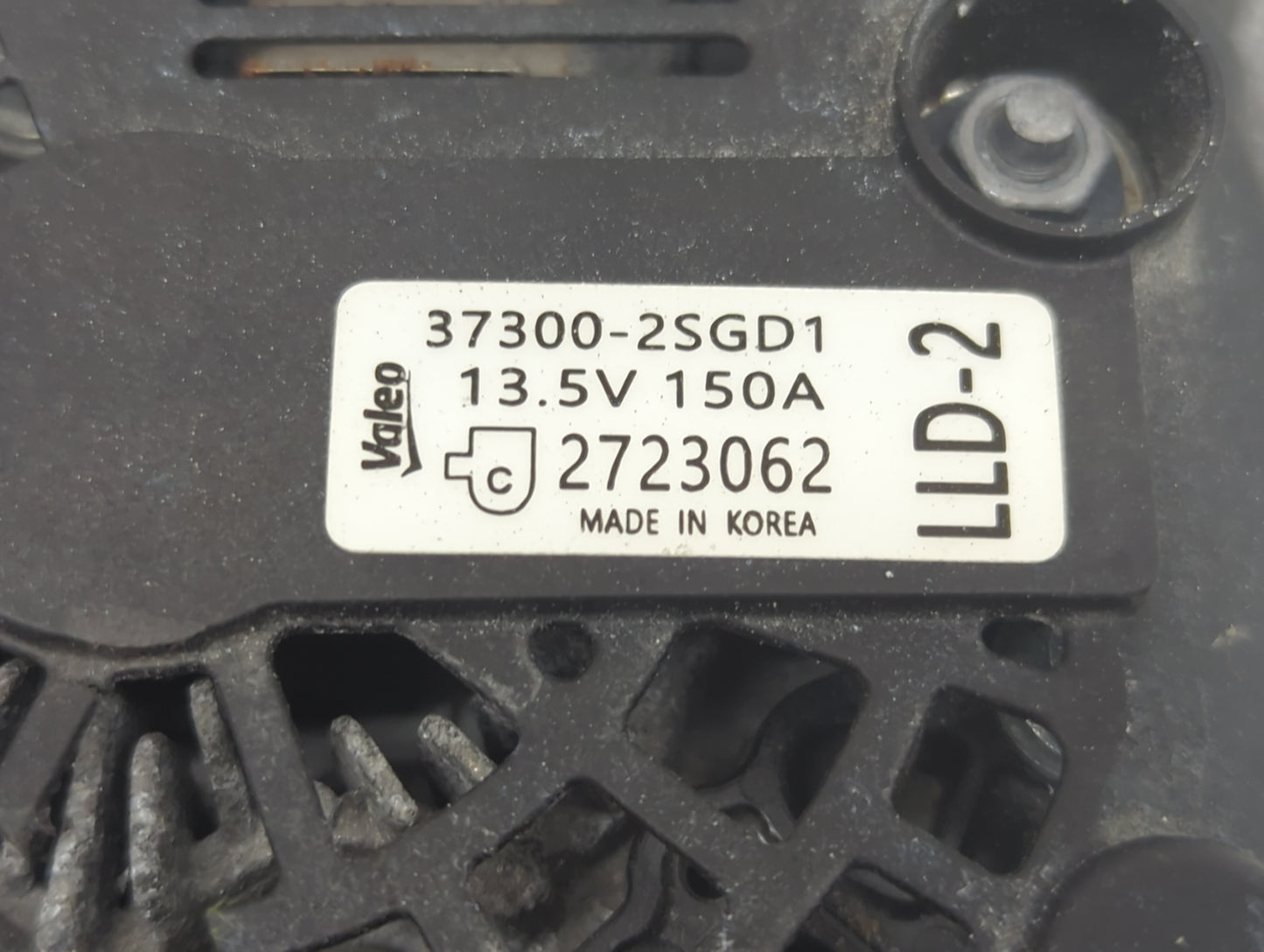 2022 Hyundai Tucson Alternator Replacement Generator Charging Assembly Engine OEM P/N:37300-2SGD1 2723062 Fits Fits 2020 202