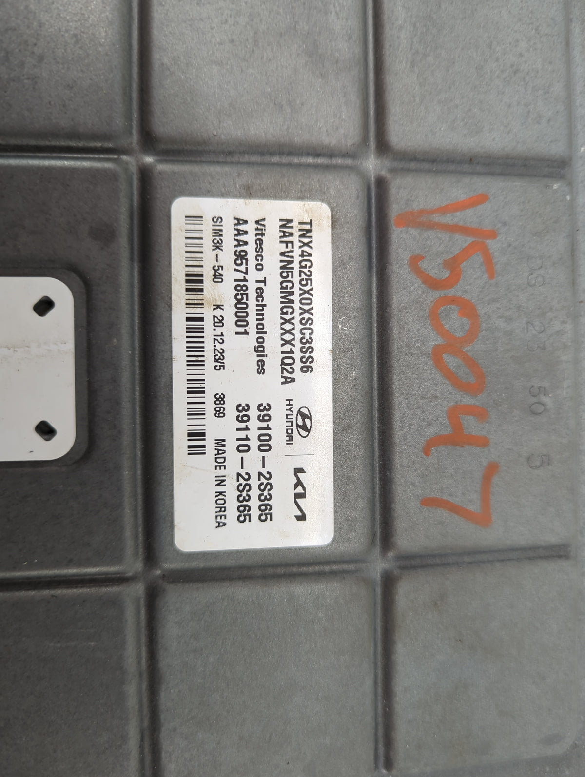 2024 Hyundai Tucson PCM Engine Control Computer ECU ECM PCU OEM P/N:39100-2S365 39110-2S365, TNX4G25X0XSC3SS6 Fits OEM Used