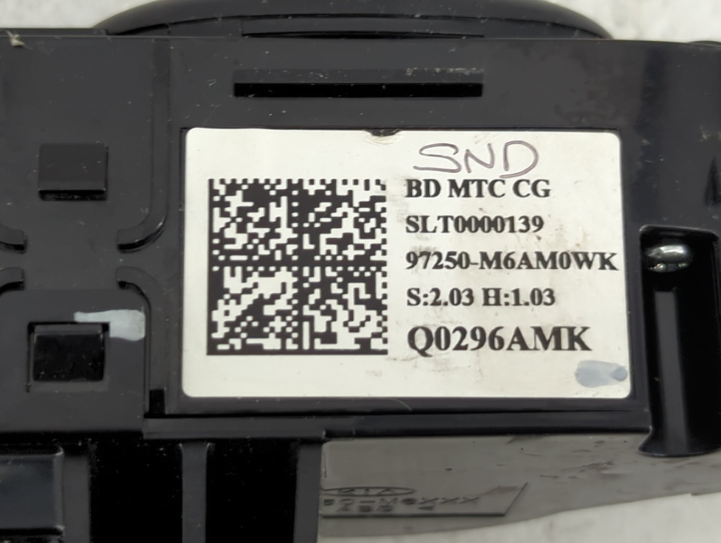 2022 Kia Forte Climate Control Module Temperature AC/Heater Replacement P/N:97250-M6AM0WK Q0296AMK Fits OEM Used Auto Parts