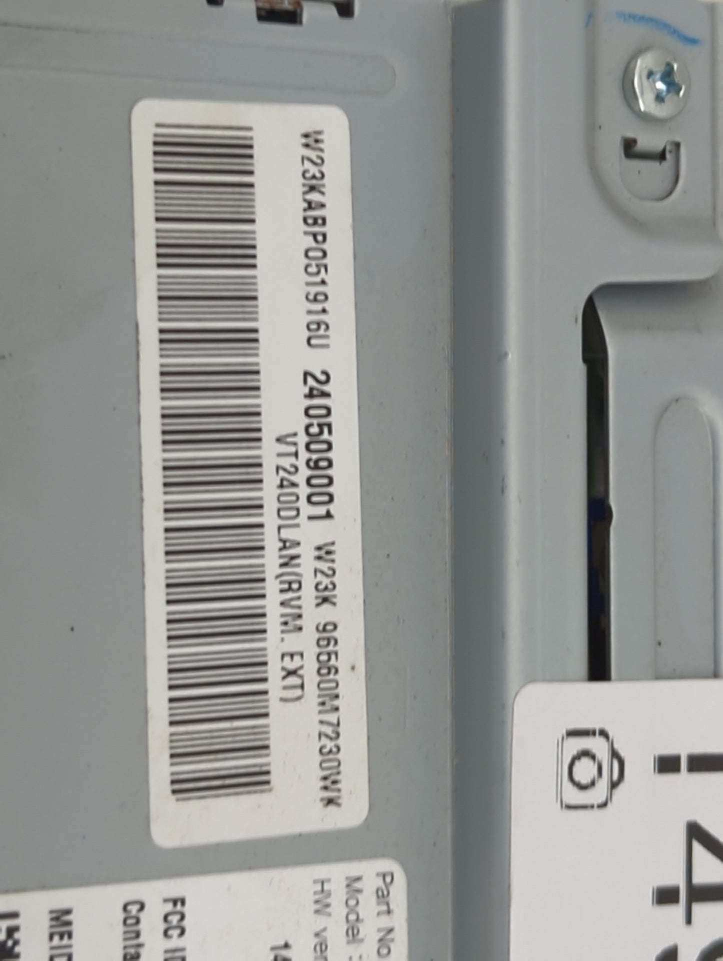 2022 Kia Forte Radio AM FM Cd Player Receiver Replacement P/N:96560M7230WK 240509001, W23KABP051916U Fits OEM Used Auto Part