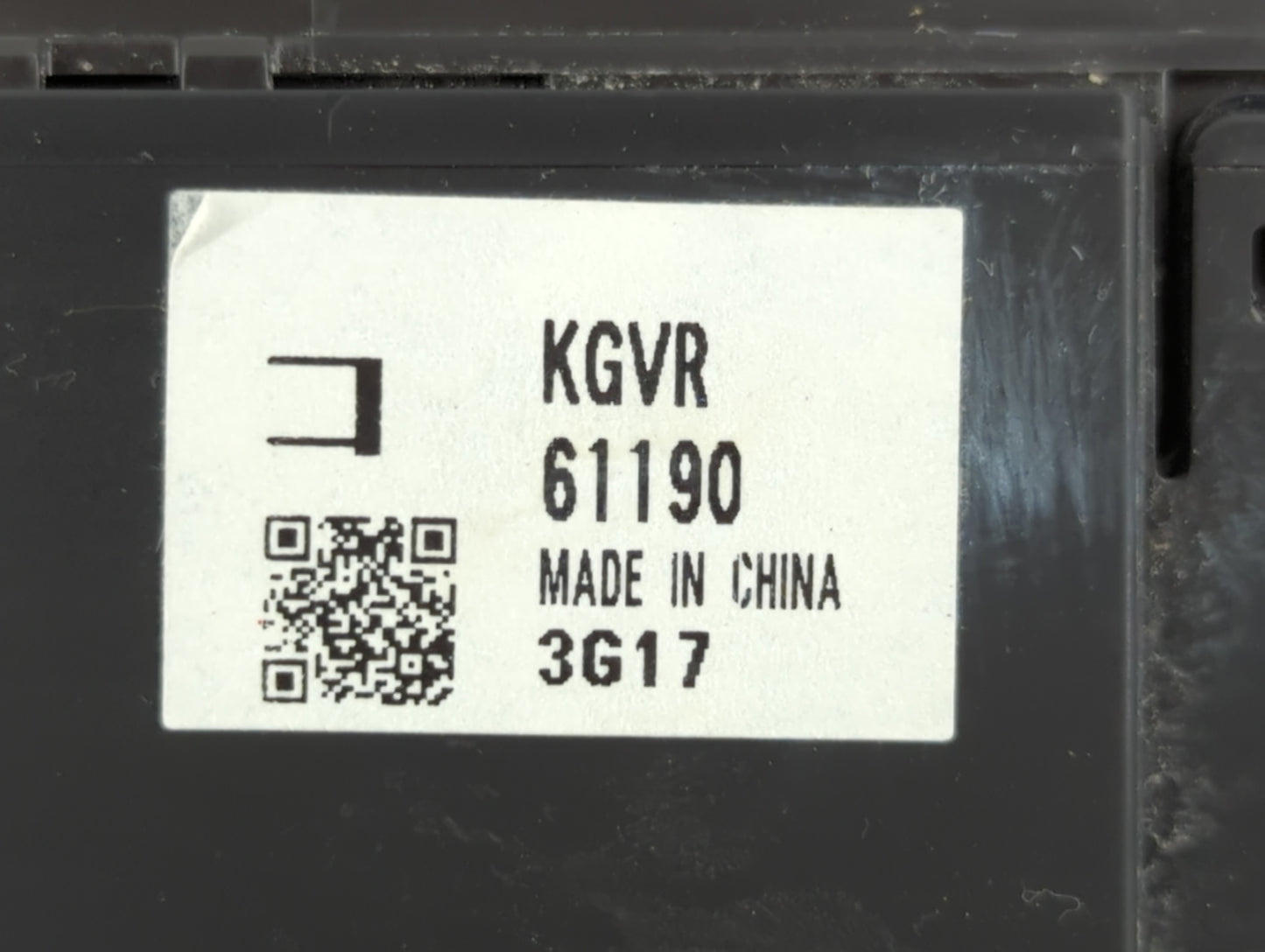 2024 Mazda Cx-5 Climate Control Module Temperature AC/Heater Replacement P/N:KGVR 61190 Fits OEM Used Auto Parts - Oemusedau