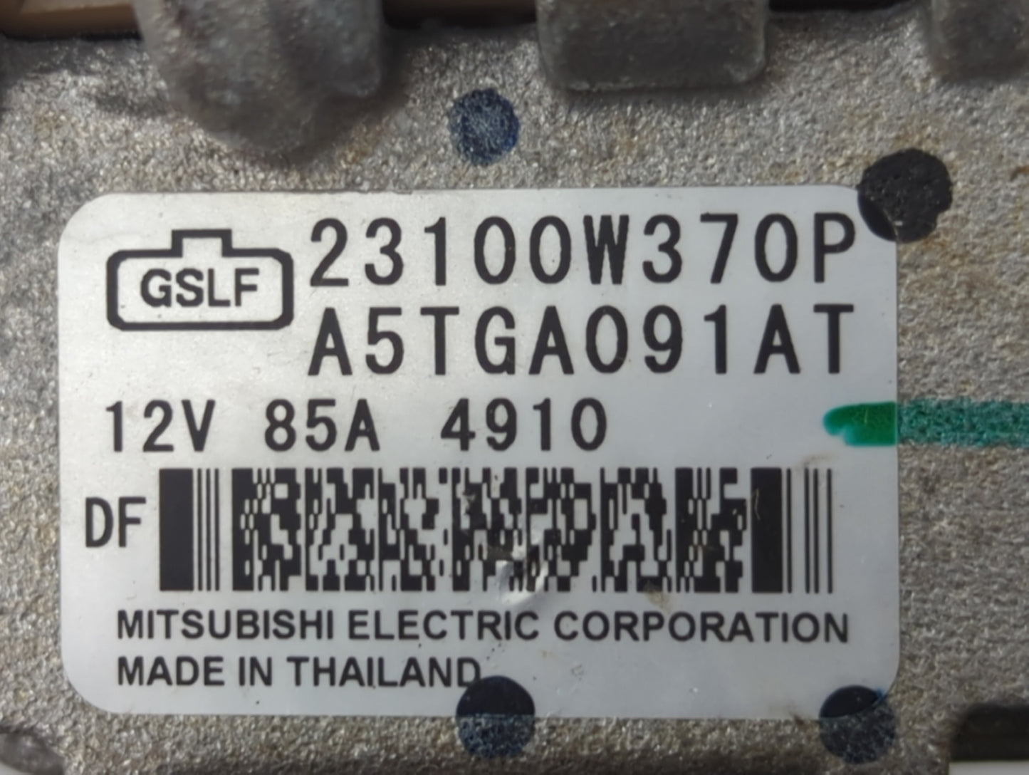 2024 Mitsubishi Mirage Alternator Replacement Generator Charging Assembly Engine OEM P/N:23100W370P Fits OEM Used Auto Parts