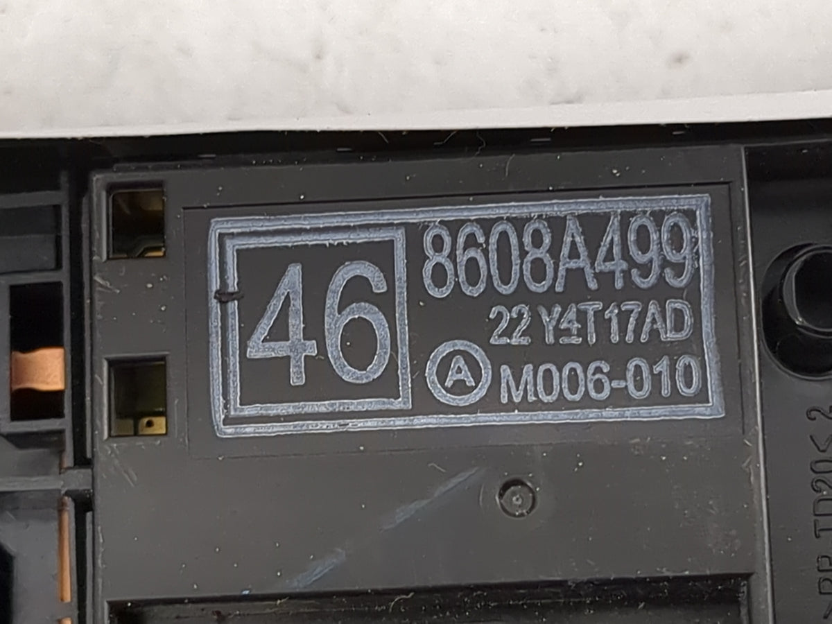 2024 Mitsubishi Mirage Master Power Window Switch Replacement Driver Side Left P/N:8608A499 Fits OEM Used Auto Parts - Oemus