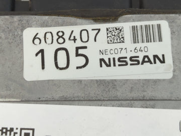 2019-2022 Nissan Altima PCM Engine Control Computer ECU ECM PCU OEM P/N:NEC071-640 Fits Fits 2019 2020 2021 2022 OEM Used Auto Parts