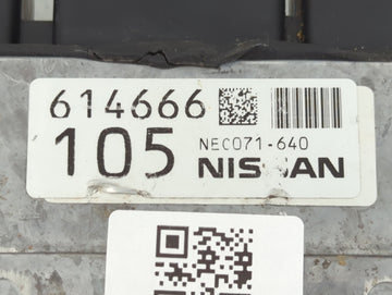 2019-2022 Nissan Altima PCM Engine Control Computer ECU ECM PCU OEM P/N:NEC071-640 Fits Fits 2019 2020 2021 2022 OEM Used Auto Parts