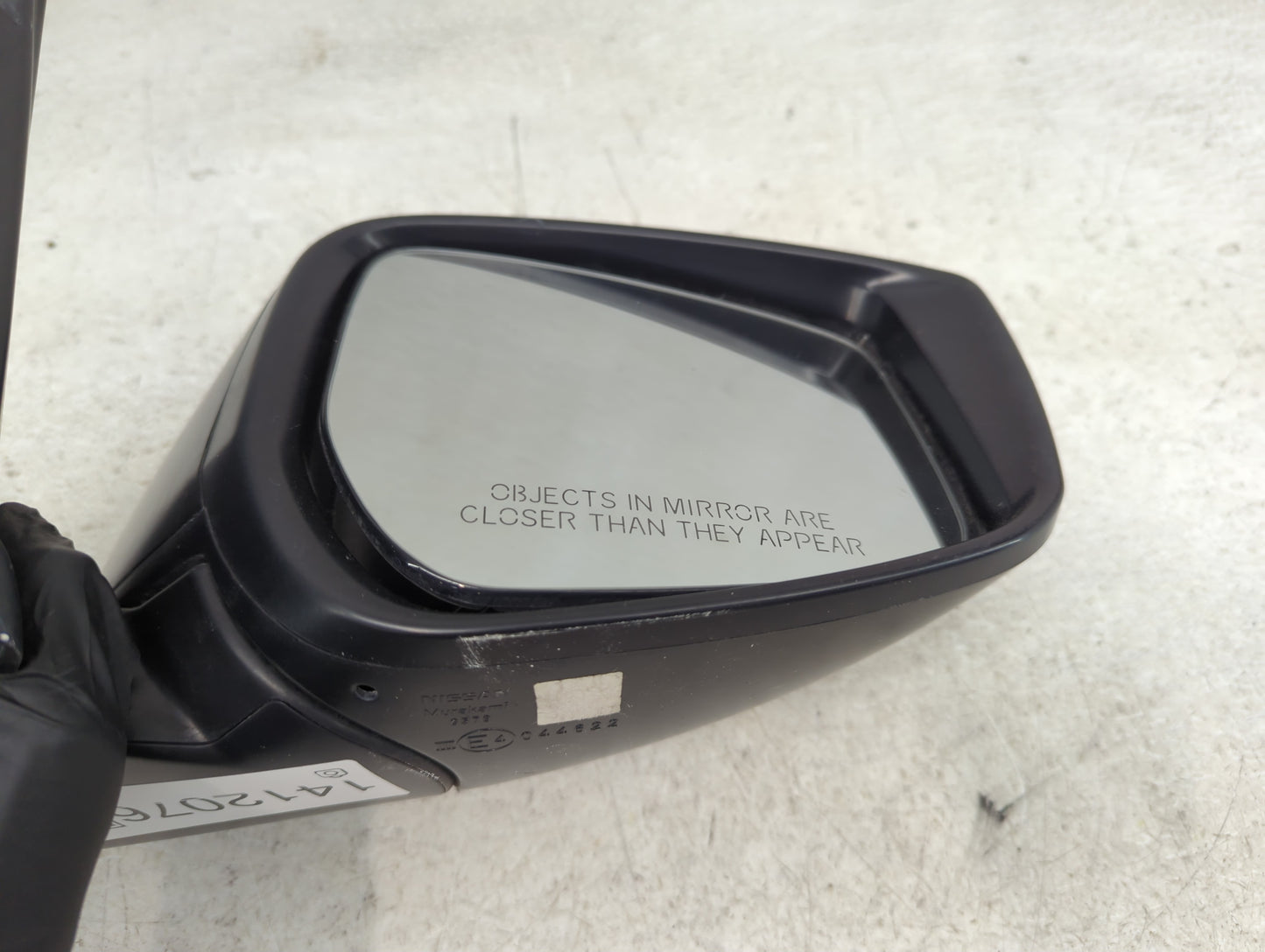 2024 Nissan Kicks Passenger Right Side View Manual Door Mirror Black - Oemusedautoparts1.com