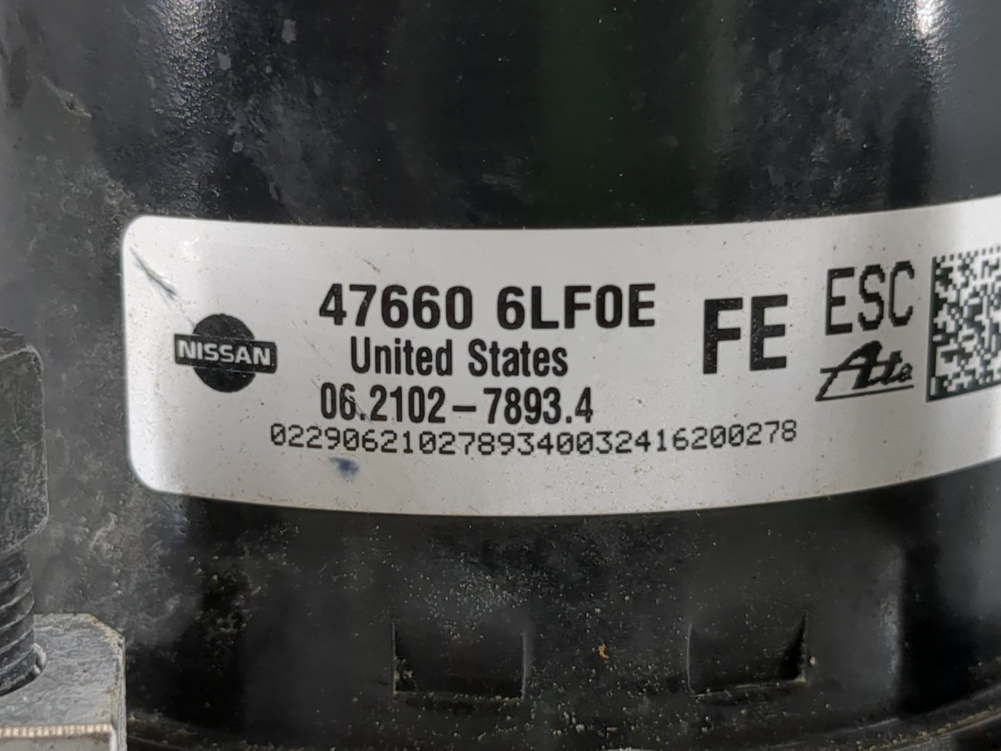 2024 Nissan Sentra ABS Pump Control Module Replacement P/N:47660 6LF0E Fits OEM Used Auto Parts - Oemusedautoparts1.com