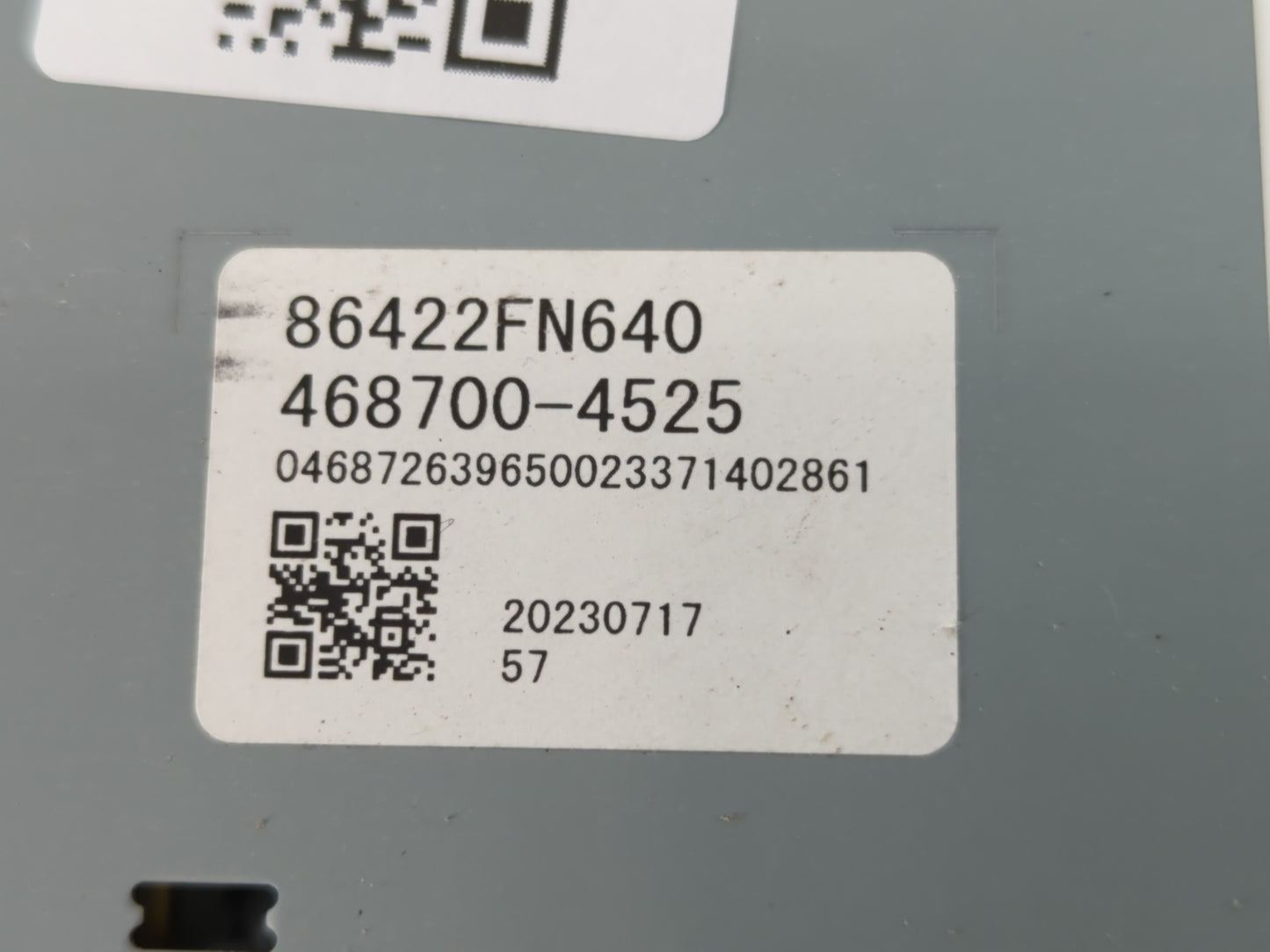 2024 Subaru Xv Radio AM FM Cd Player Receiver Replacement P/N:86422FN640 Fits OEM Used Auto Parts - Oemusedautoparts1.com