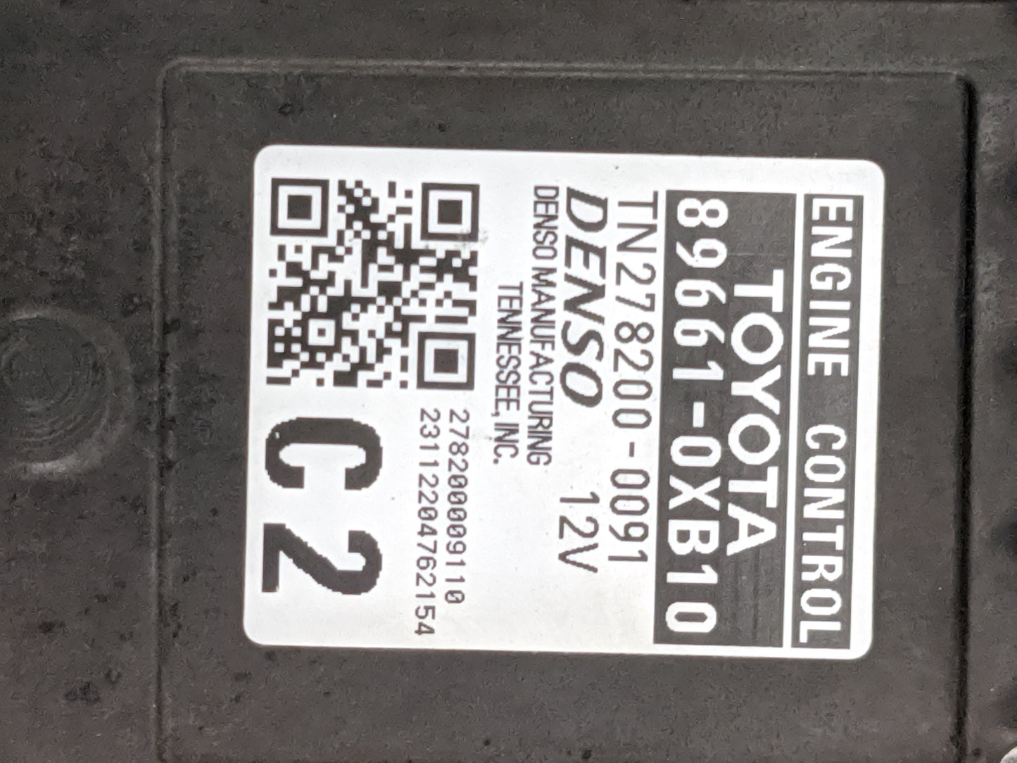 2020-2022 Toyota Camry PCM Engine Control Computer ECU ECM PCU OEM P/N:89661-0XB10 TN278200-0091 Fits Fits 2020 2021 2022 OE