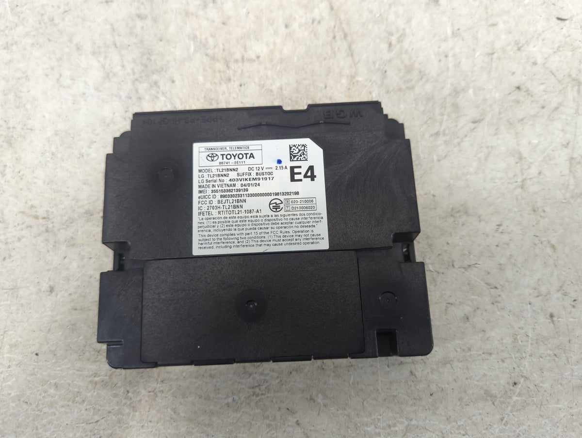 2024 Toyota Corolla Telematics Control Module - Oemusedautoparts1.com