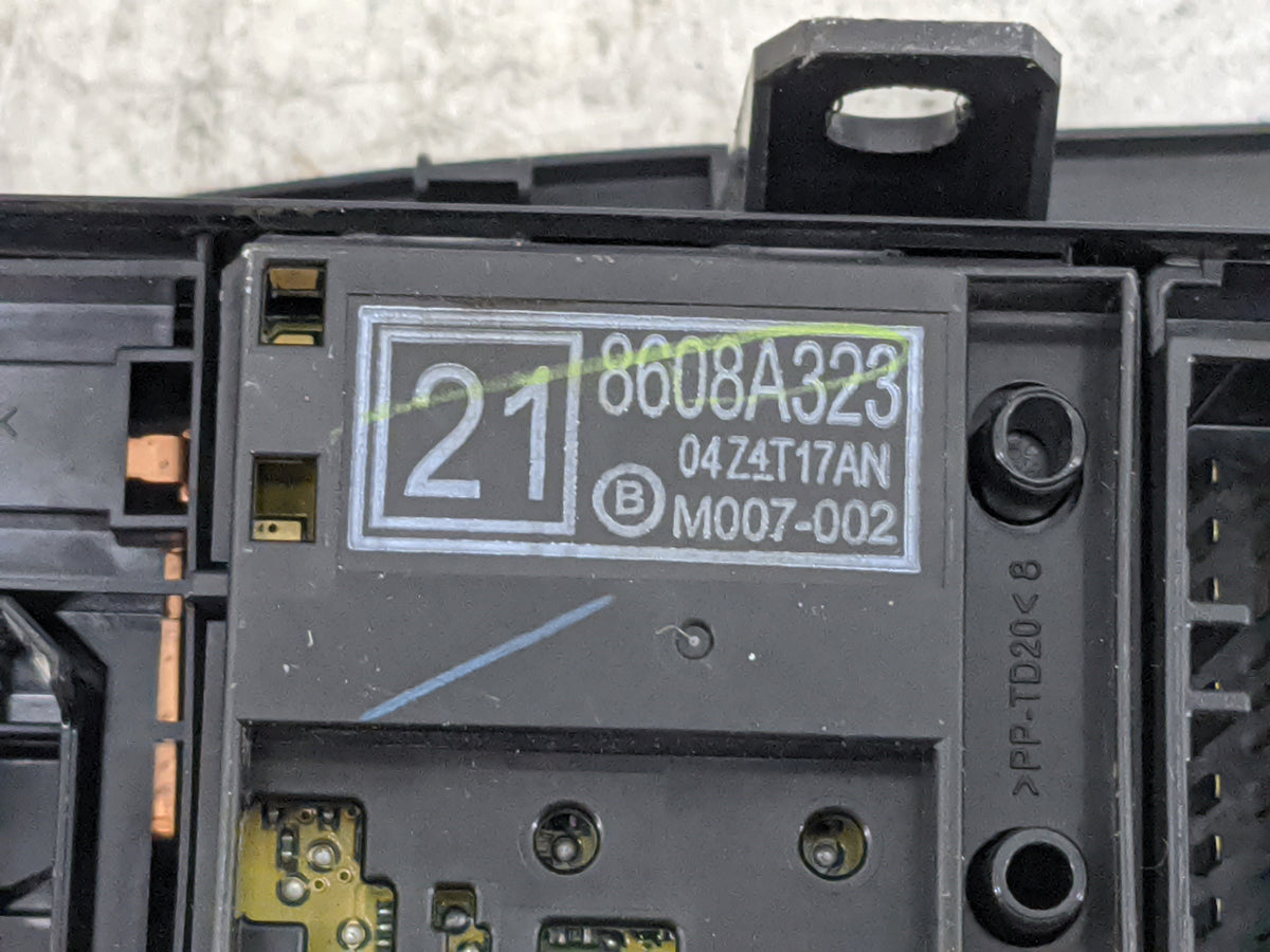 2018 Mitsubishi Eclipse Cross Master Power Window Switch Replacement Driver Side Left P/N:8608A323 04Z4T17AN, M007-002 Fits