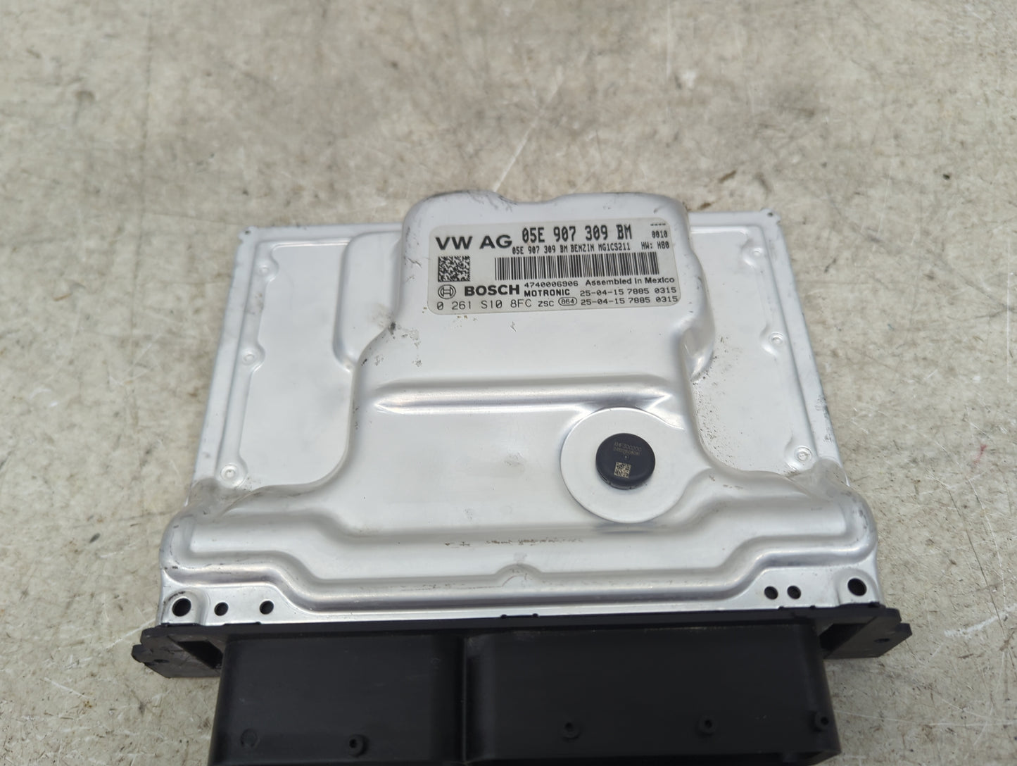 2025 Volkswagen Taos PCM Engine Control Computer ECU ECM PCU OEM P/N:05E907309BM 0261S108FC, 1034486853-01 Fits OEM Used Aut