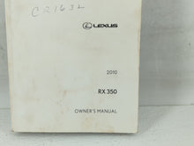 2010 Lexus Rx350 Owners Manual Book Guide OEM Used Auto Parts