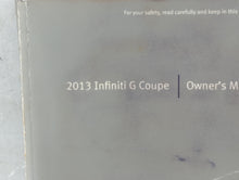 2013 Infiniti G37 Owners Manual Book Guide P/N:OM3E GV36U0 OEM Used Auto Parts